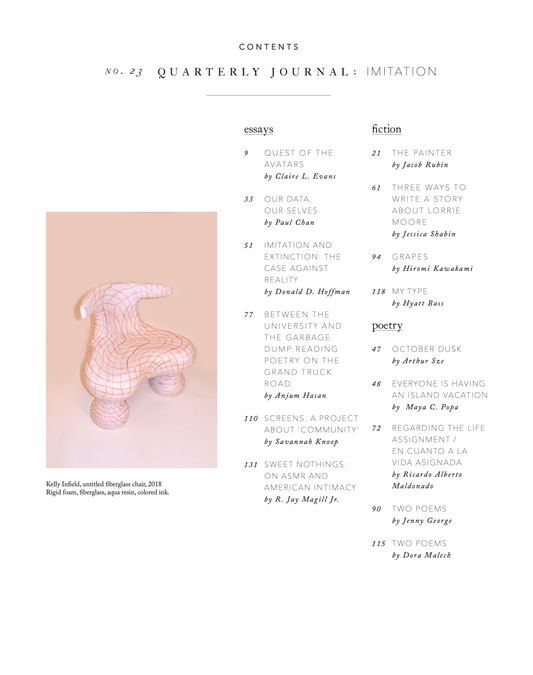 Quarterly Journal, no. 23: Imitation