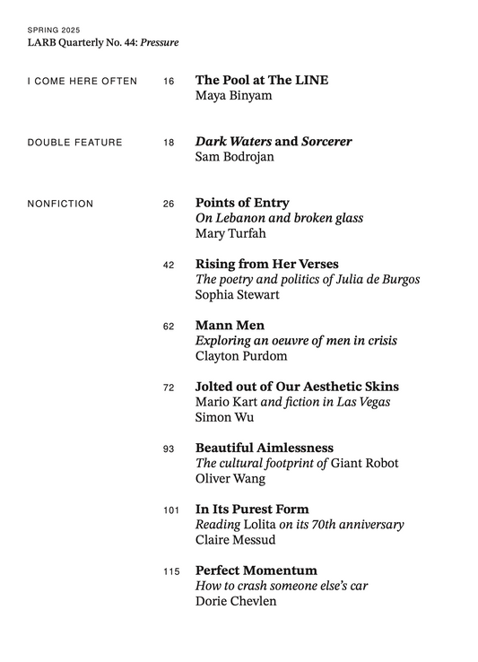 LARB Quarterly, no. 44: Pressure