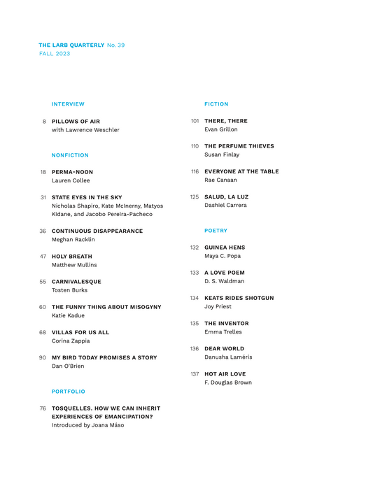 LARB Quarterly, no. 39: Air