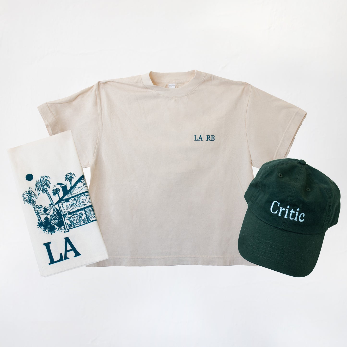 LARB Tee + Critic Hat + LARB Tea Towel (15% off)